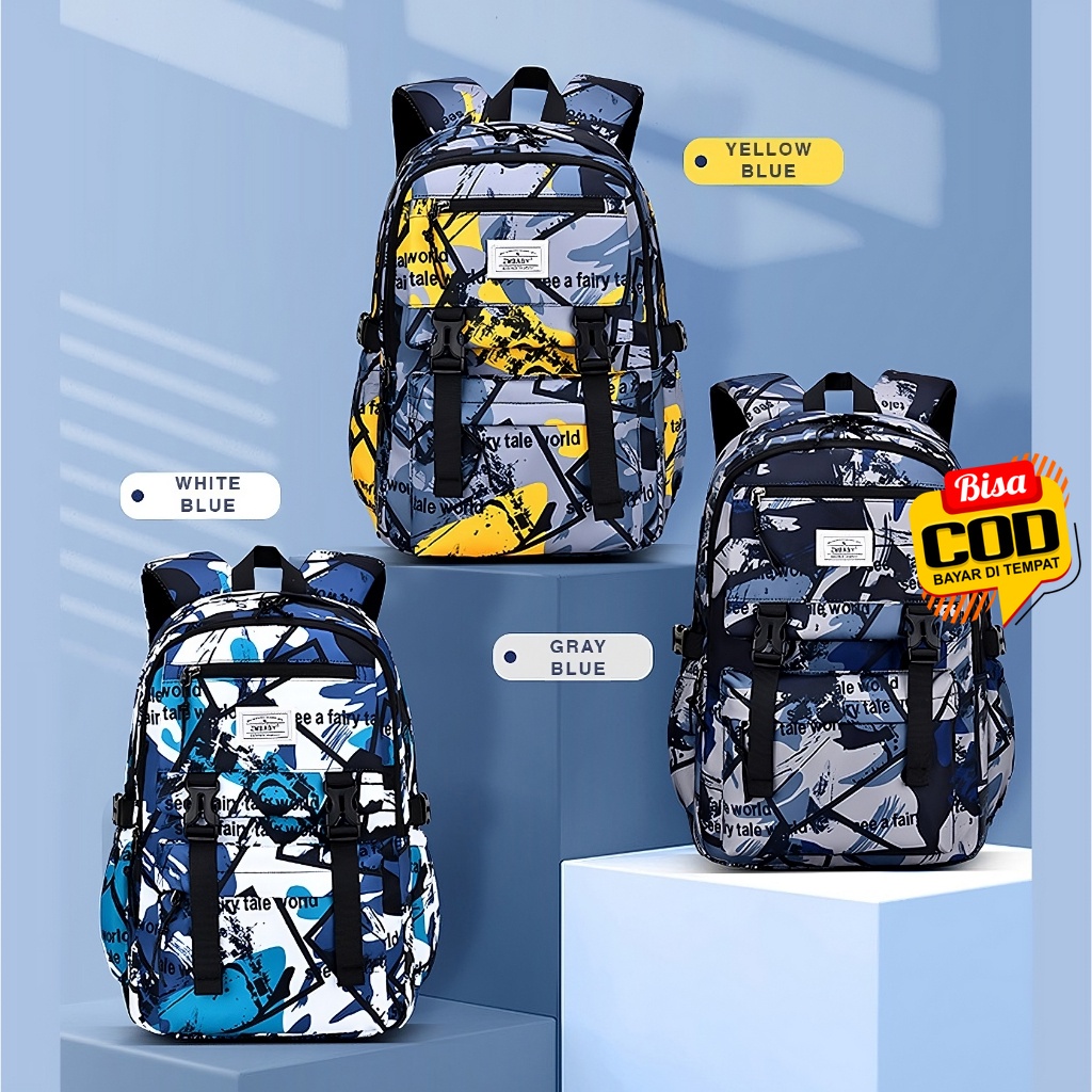 ZM Baby Tas Sekolah Motif Abstract