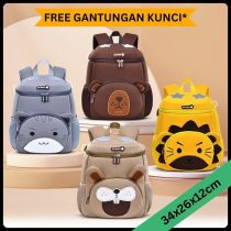 Tas Sekolah Karakter 3D Hewan Lucu