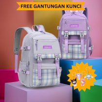 Tas ZM BABY Tartan Sekolah Anak Wanita