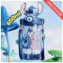 Botol Minum Anak Karakter Stitch 650ml TRITAN BPA FREE Lucu Tempat Air Biru Premium Kartun Lilo Stich